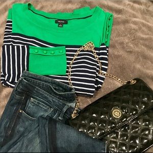 Nautica Long sleeve Sweater. Size L Stripped